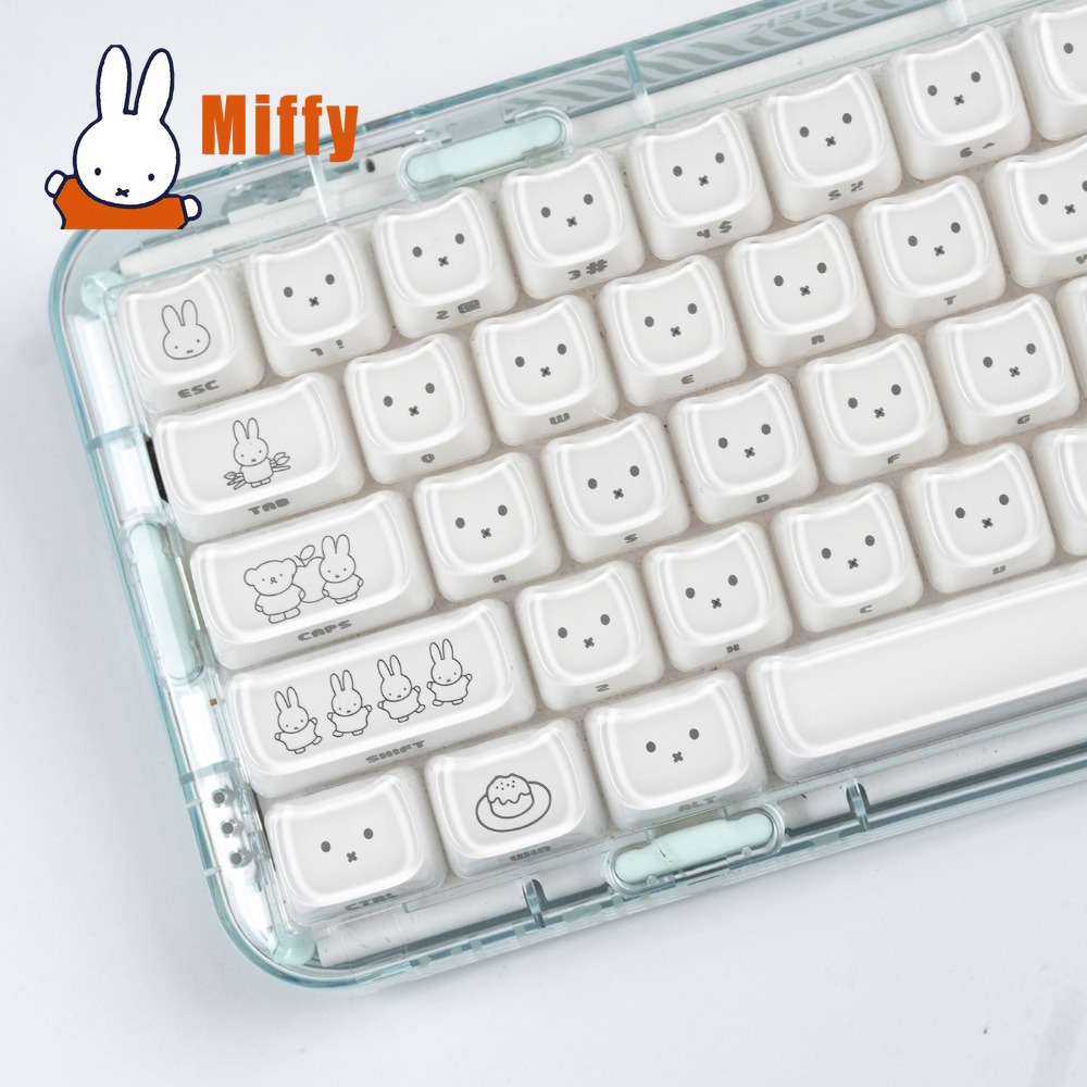 Gaming Keyboard Ergo - Urocze nakładki na klawisze Miffy, słodkie