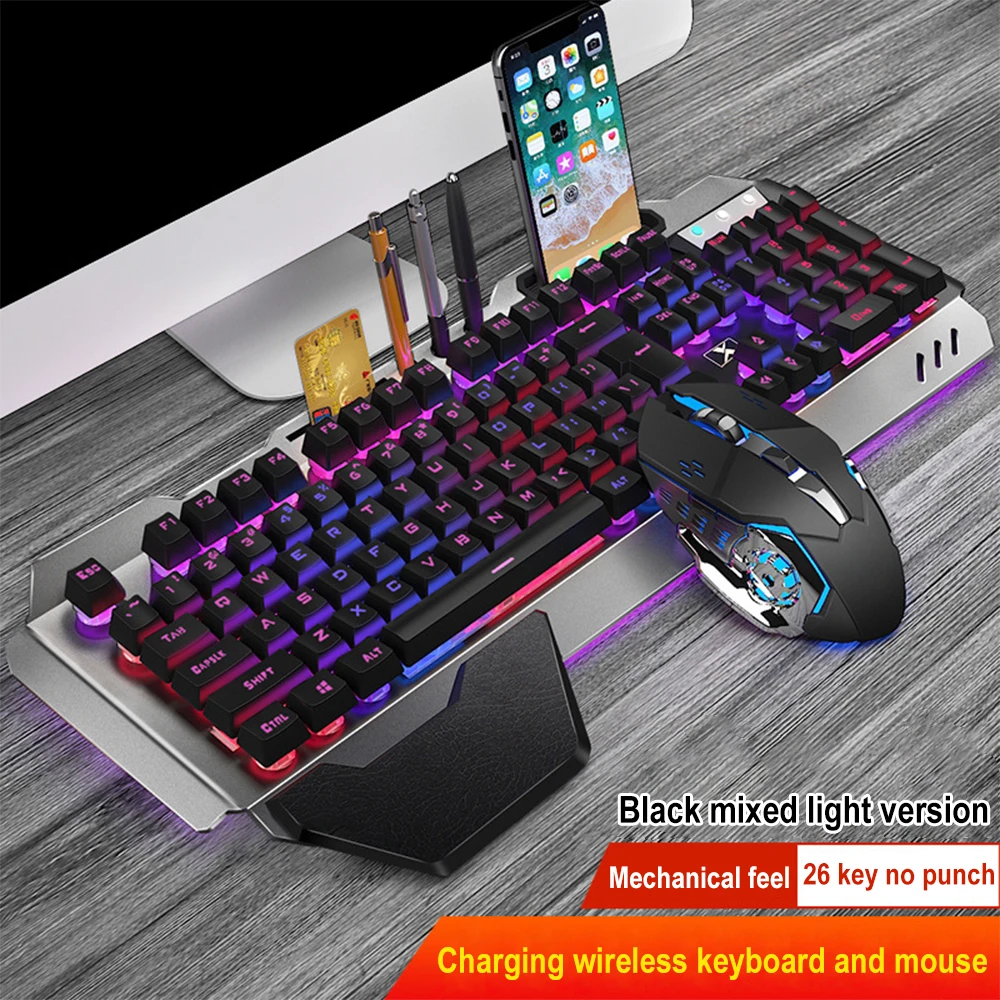 Gaming Keyboard And Mouse Combo Wireless - K680 akumulator 2.4G bezprzewodowy pakiet klawiatura