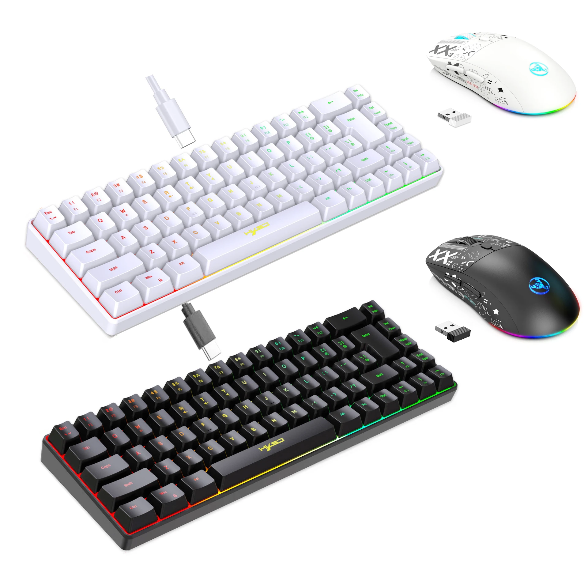 Gaming Keyboard And Mouse Combo Wireless - Zestaw Klawiatura i Mysz z Podświetleniem