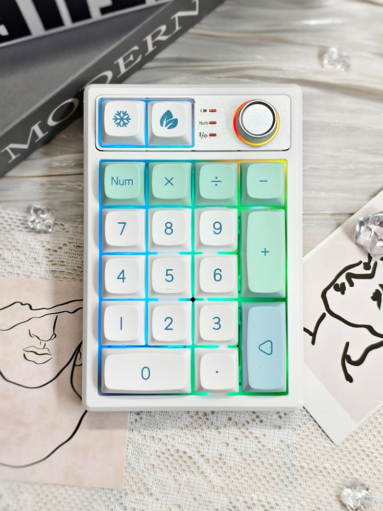 Gaming Keyboard Number Pad - Trójtrybowy Bluetooth KEYCOOL Programowalny Mini Pad