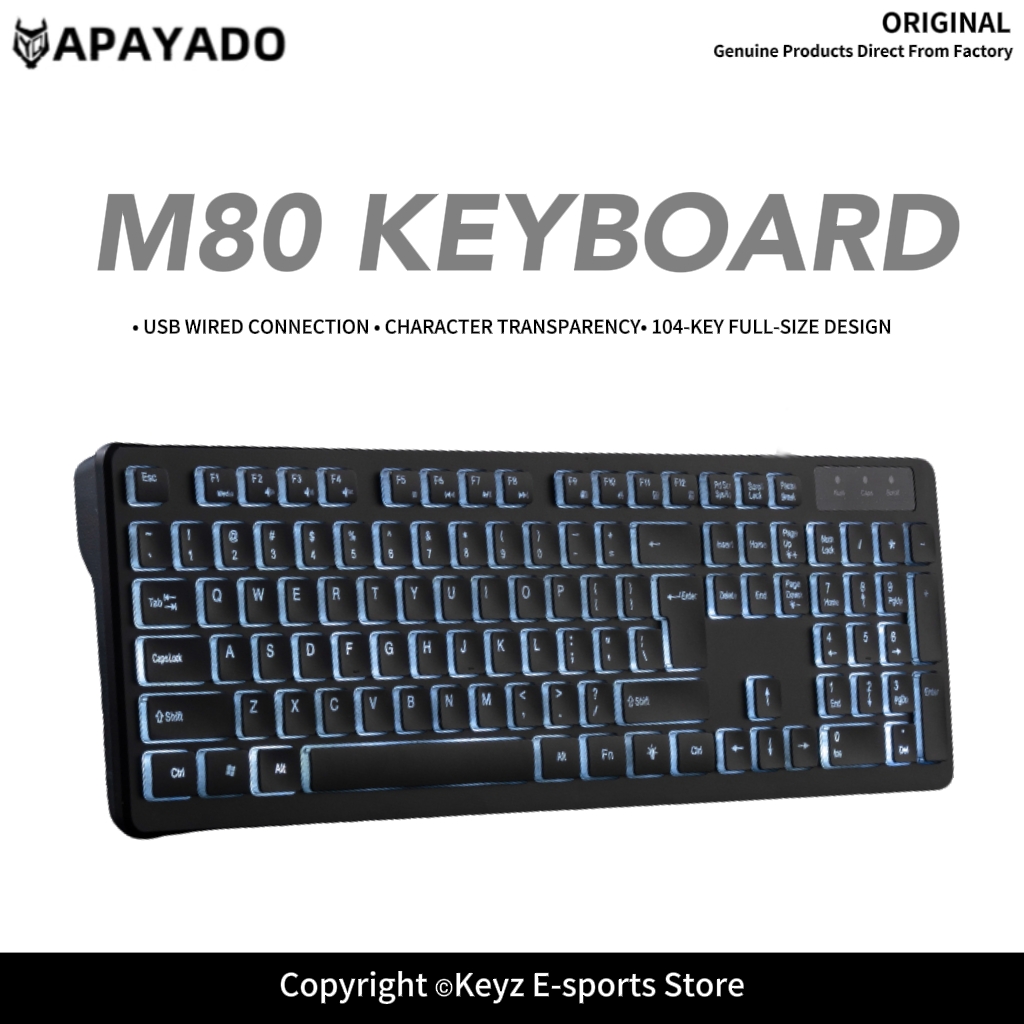 Gaming Keyboard That Is Quiet - Przewodowa klawiatura gamingowa USB, ultracienkie klawisze