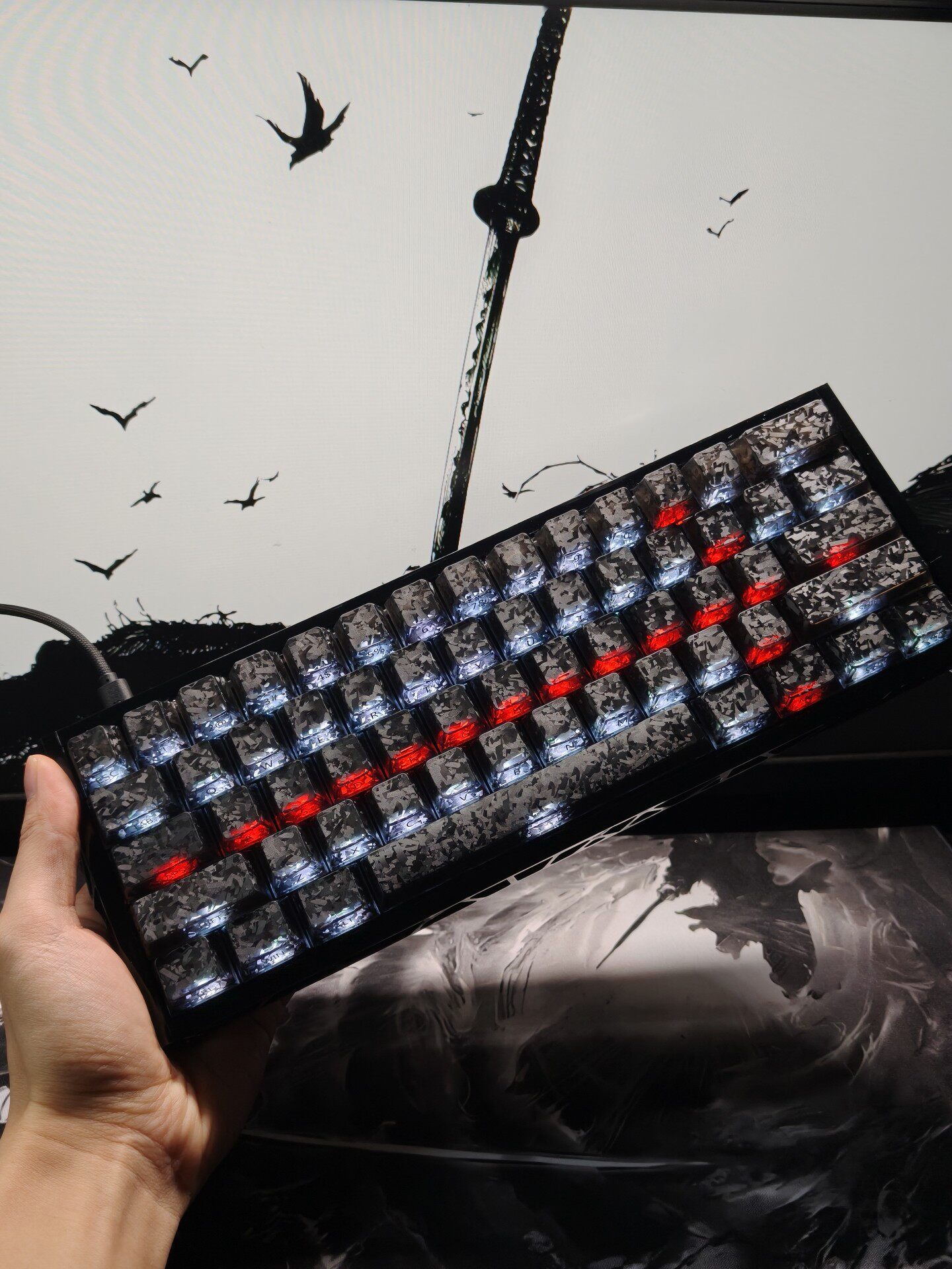 Gaming Keyboard Number Pad - Klawiatura gamingowa z magnetycznymi przełącznikami RGB,