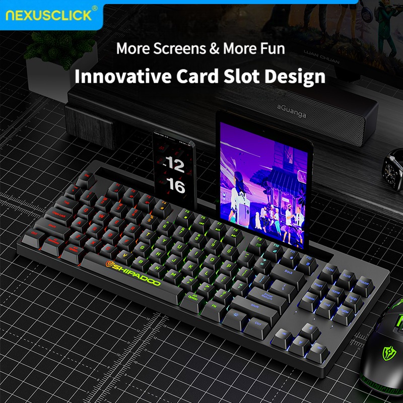 NexusClick Gorąca Wyprzedaż 87 – Gaming Keyboard Bundle recenzja i cena