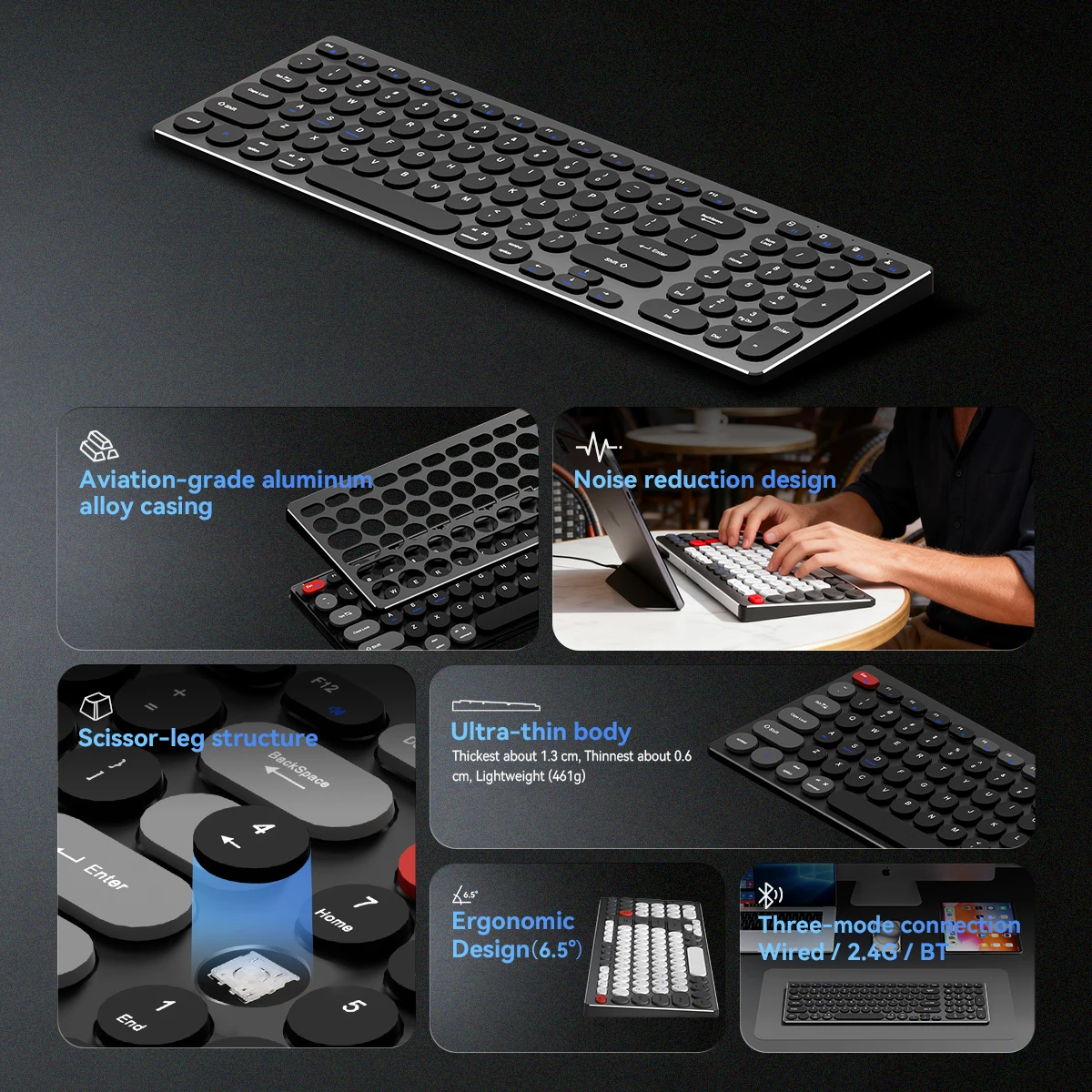 Klawiatura GULIAN KB-M018 ze s – Gaming Keyboard Thocky recenzja i cena