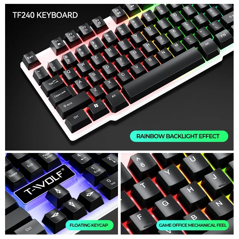 NOWE Zestawy Klawiatury i Mysz – Gaming Keyboard Bundle recenzja i cena