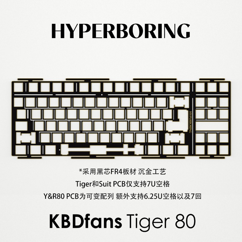 HYPERBORING Tiger80 Płytka poz – Gaming Keyboard Ergo recenzja i cena