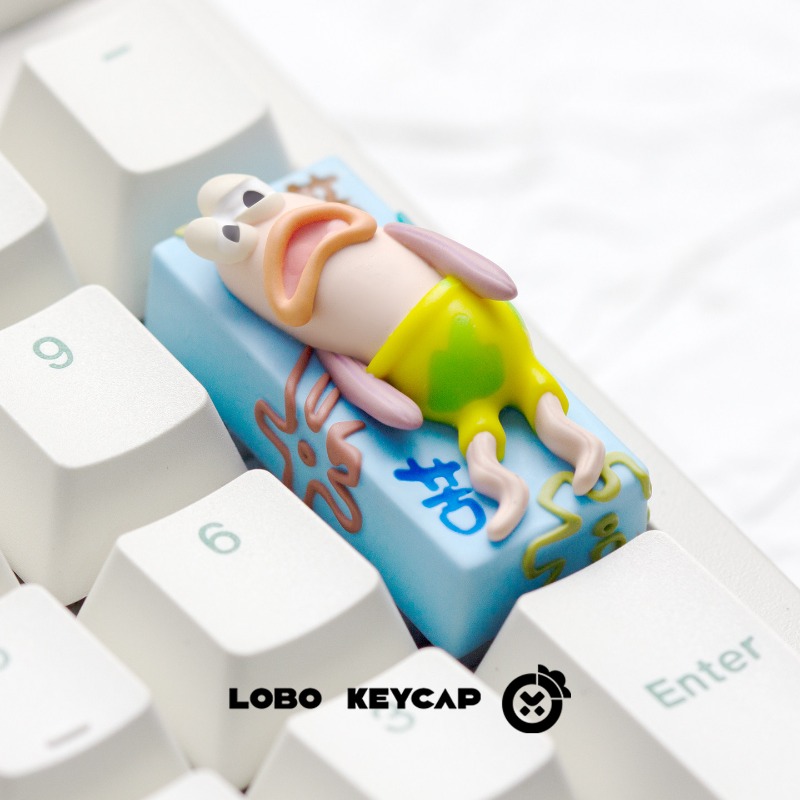 Żółta guma w stylu anime, nakł – Gaming Keyboard Ergo recenzja i cena