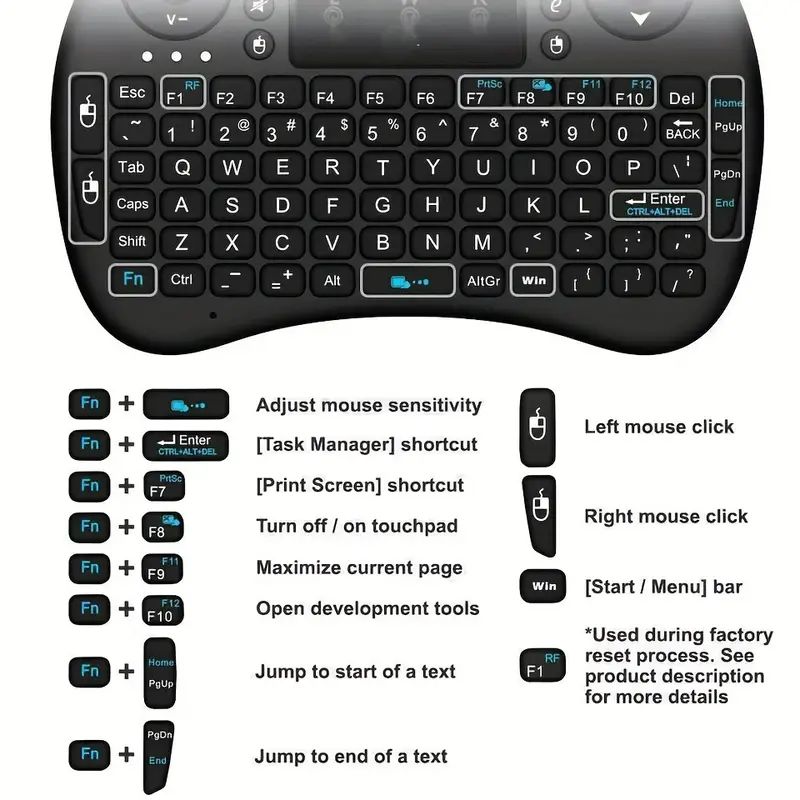 Mini Bezprzewodowa Klawiatura  – Gaming Keyboard Wireless recenzja i cena